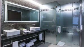 Premium Room, 1 King Bed | Bathroom | Shower, rainfall showerhead, free toiletries, hair dryer - Holiday Inn Zona Centro by IHG (Mexico City)