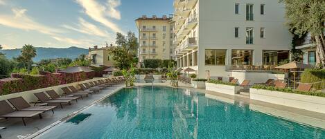 2 outdoor pools, open 8:30 AM to 6:00 PM, pool umbrellas, sun loungers