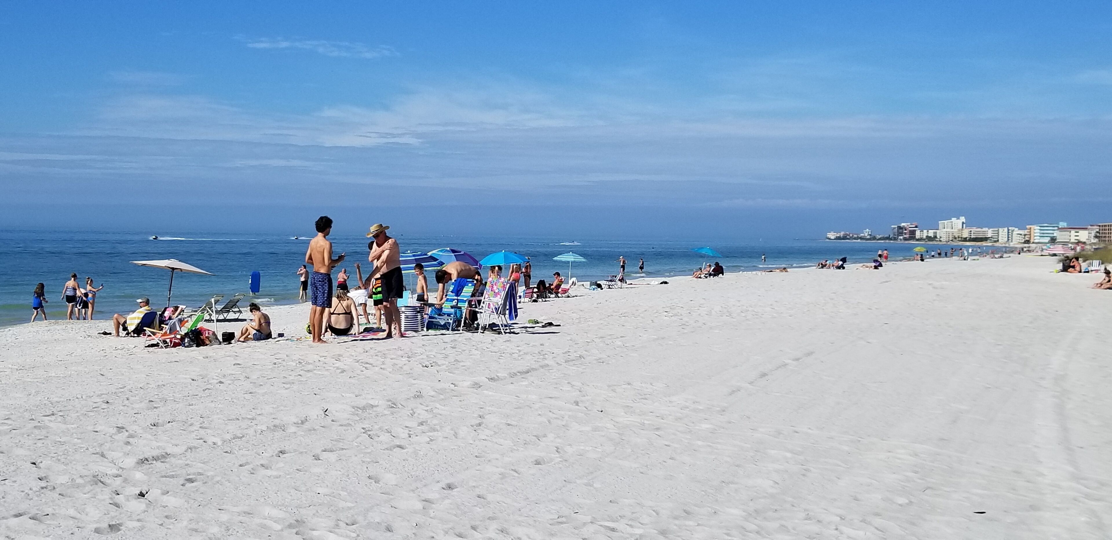 beach nearby, motor boating