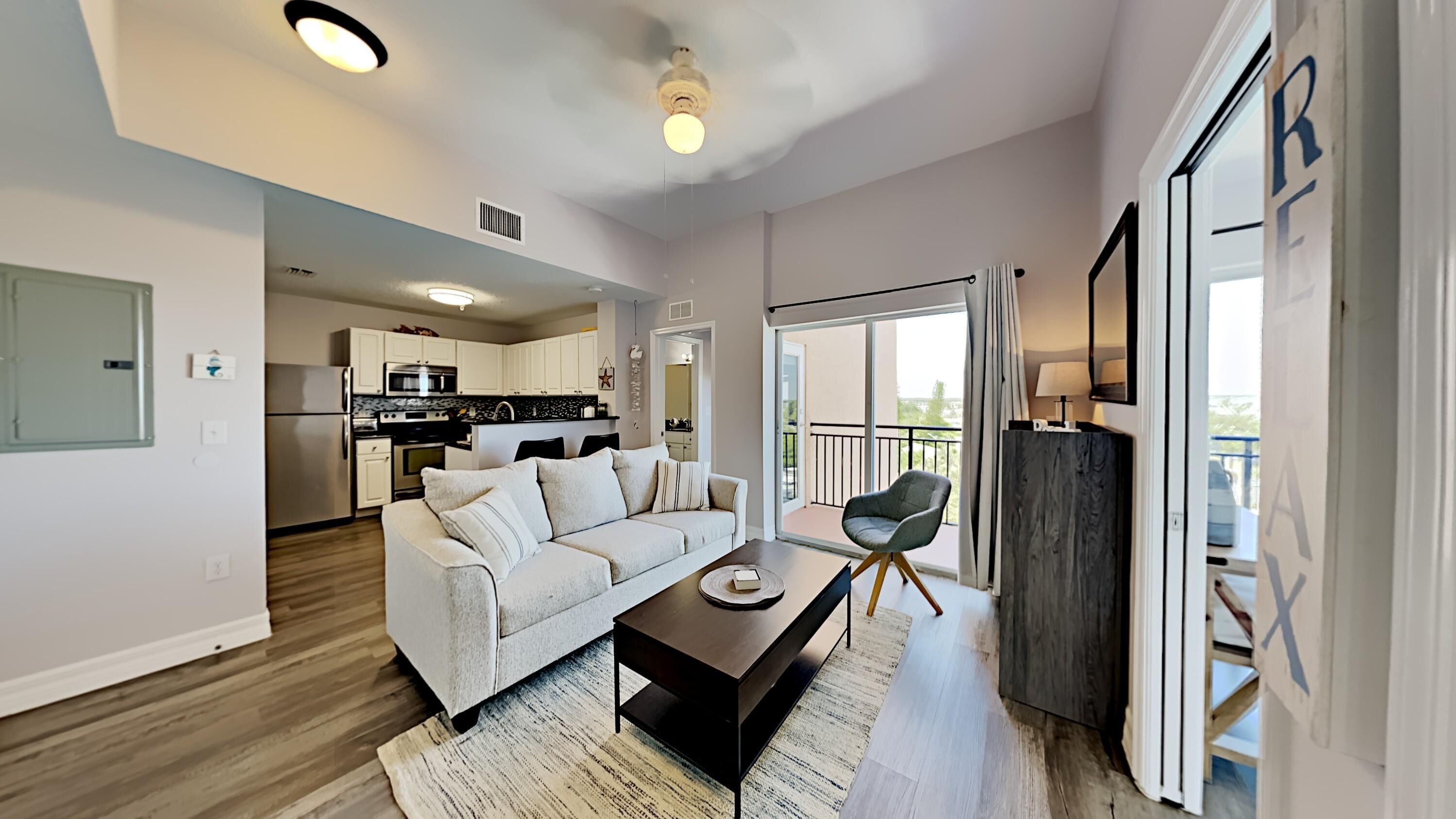 condo, 2 bedrooms, 1 bathroom | living area | 30-inch flat-screen tv with cable channels, tv