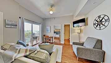 Condo, 2 Bedrooms | Living area | 30-inch flat-screen TV with cable channels, TV