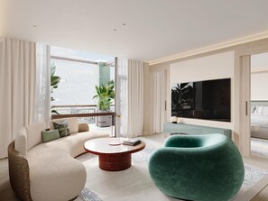 Egyptian cotton sheets, premium bedding, minibar, in-room safe - Hotel Miramar Barcelona GL - LVX Preferred Hotels &amp; Resorts - Newly Renovated (Barcelona)