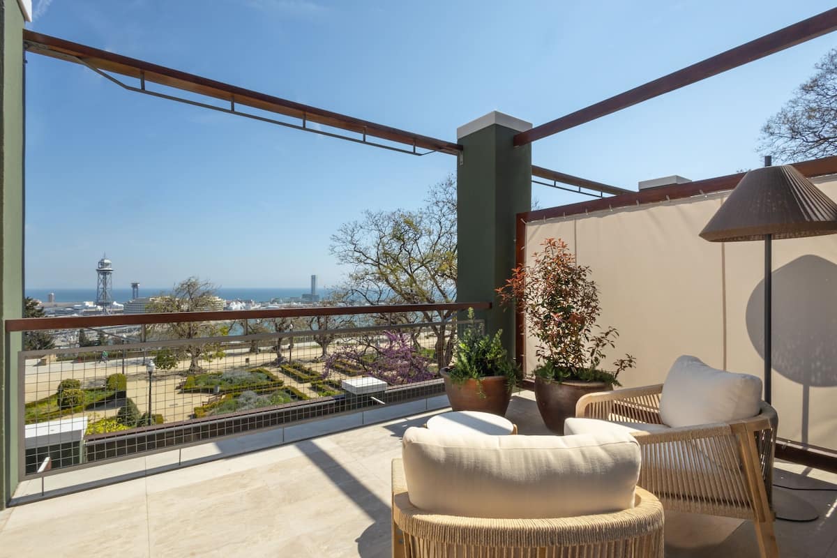 Deluxe-Zimmer, Terrasse, Meerseite | Terrasse/Patio