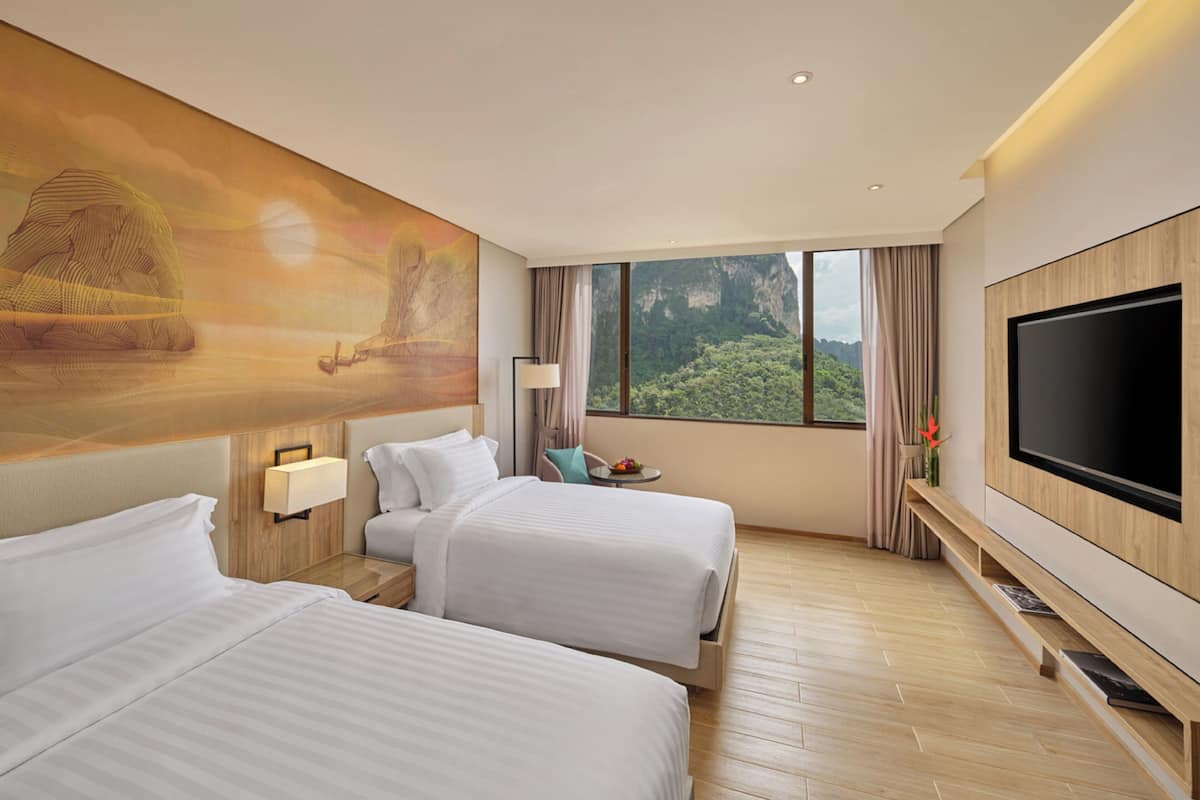 Standardzimmer, 2 Einzelbetten, Bergblick | 1 Schlafzimmer, hochwertige Bettwaren, Betten mit Memory-Foam-Matratzen