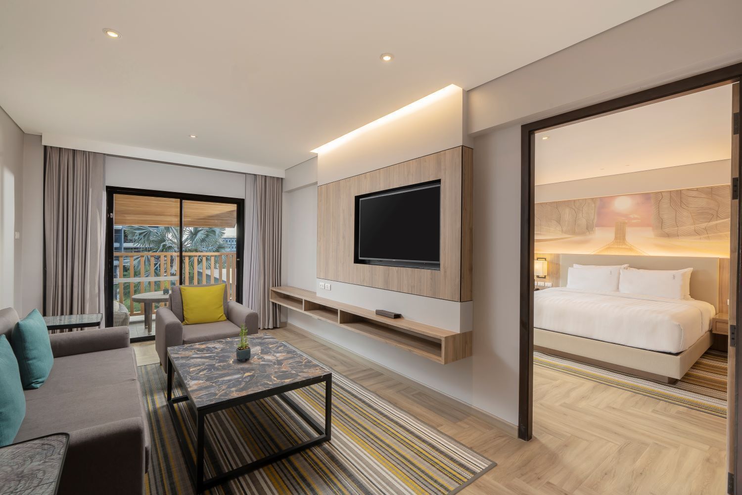 Suite, 1 King Bed, Balcony, City View | View from room