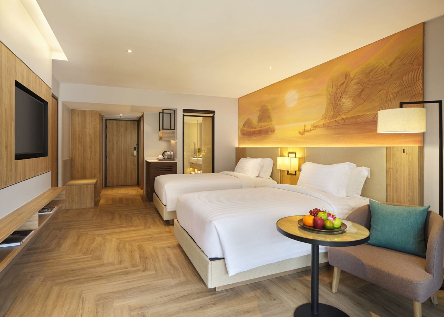 1 bedroom, premium bedding, memory-foam beds, minibar