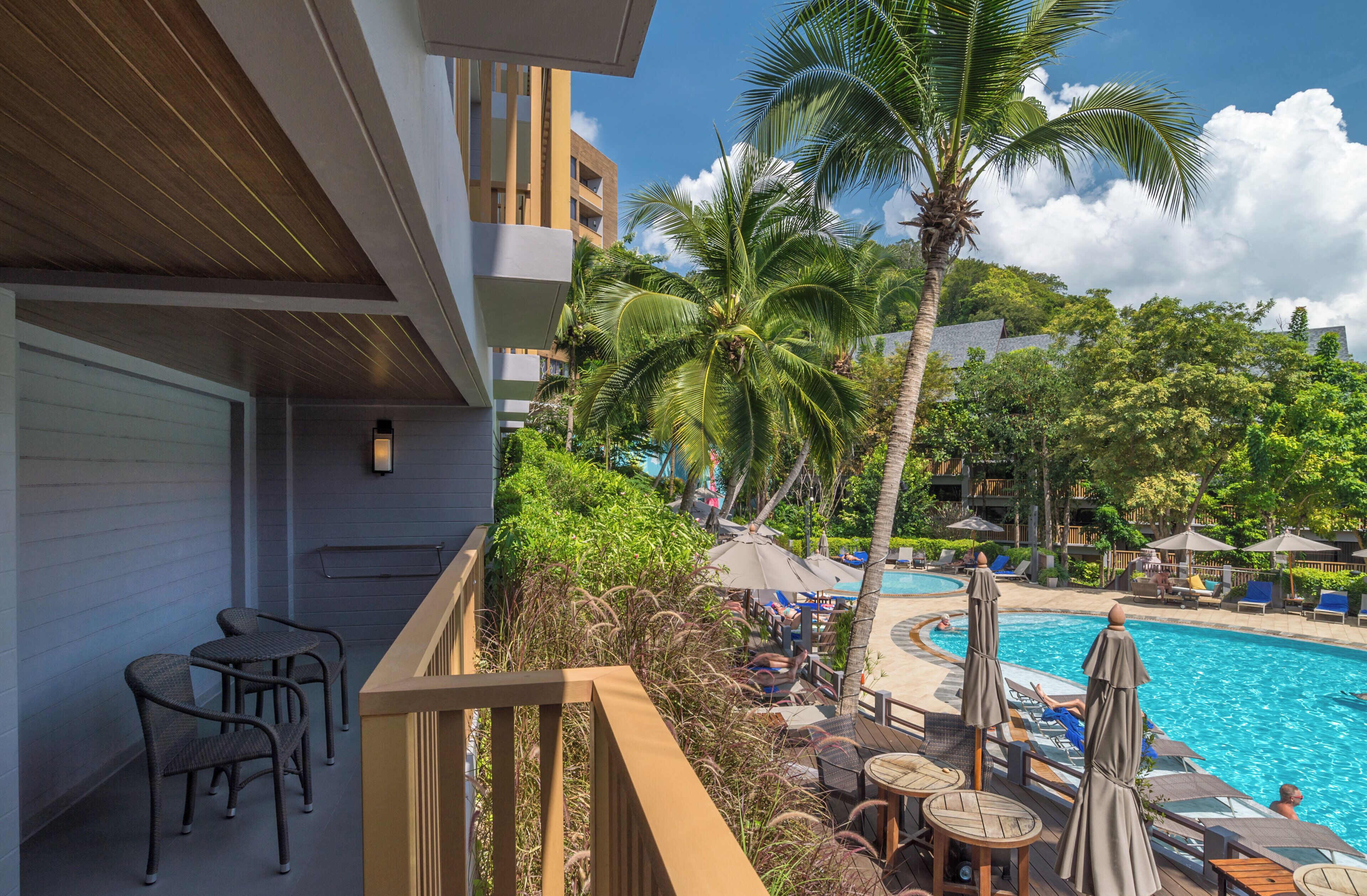 Family Suite, 1 King Bed, Balcony, Pool View | 1 bedroom, premium bedding, memory foam beds, minibar