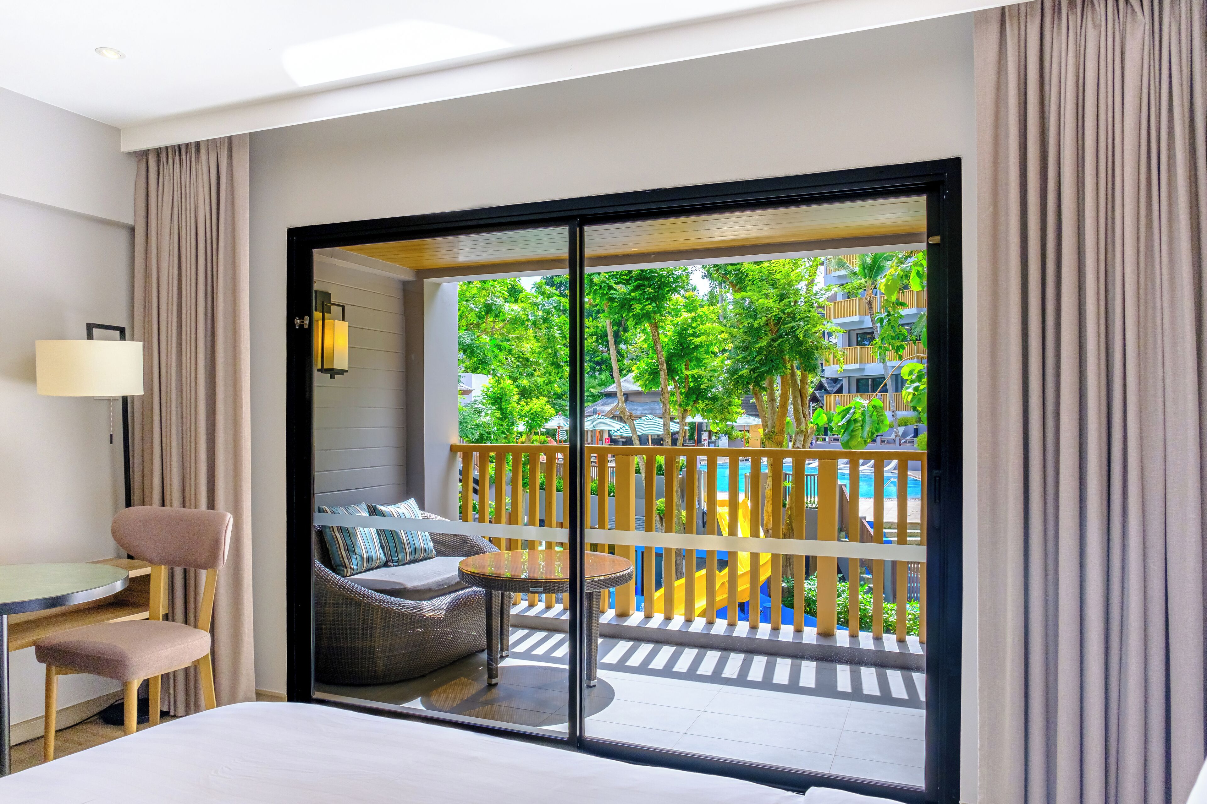 Premium Room, 2 Twin Beds, Balcony (Water Play View) | View from room