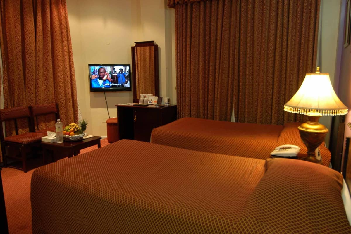 In-room safe, desk, iron/ironing board, rollaway beds