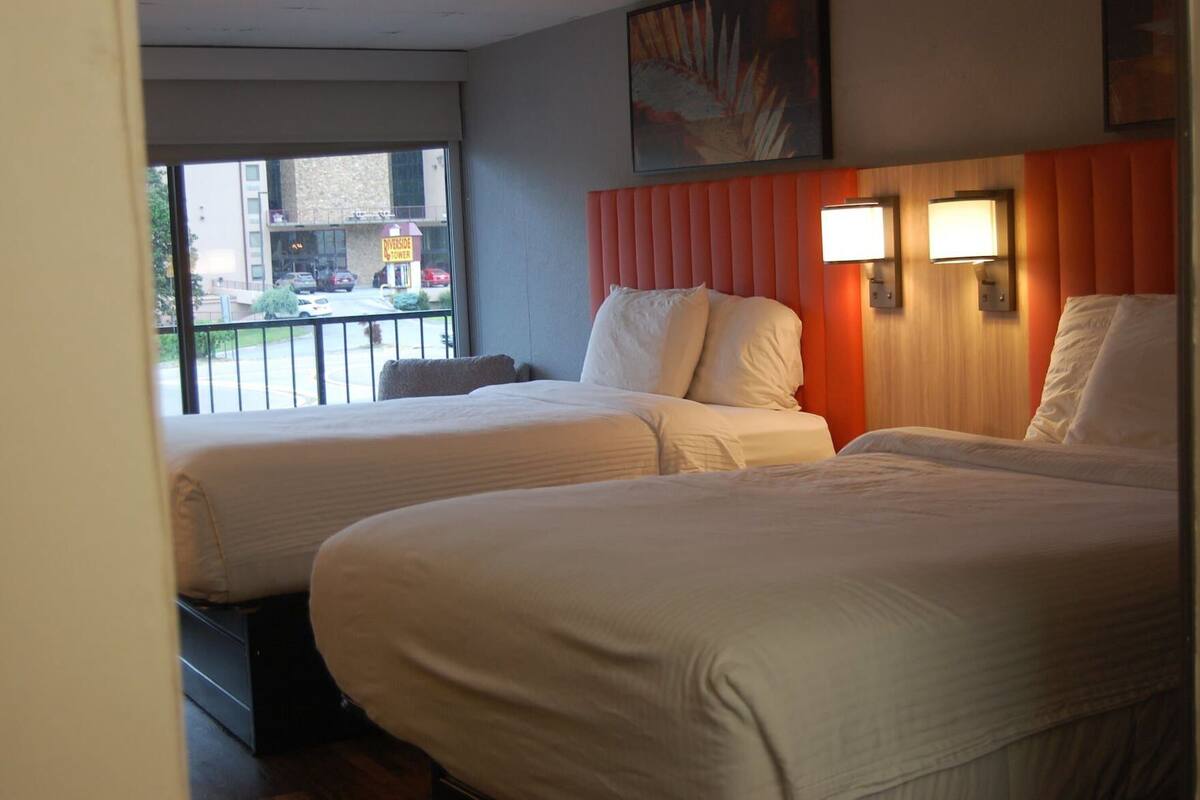 Premium bedding, pillowtop beds, in-room safe, blackout drapes