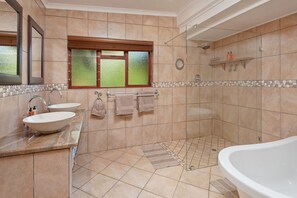Shower, rainfall showerhead, free toiletries, hair dryer - 18 on Kloof Bed and Breakfast (Cape Town)