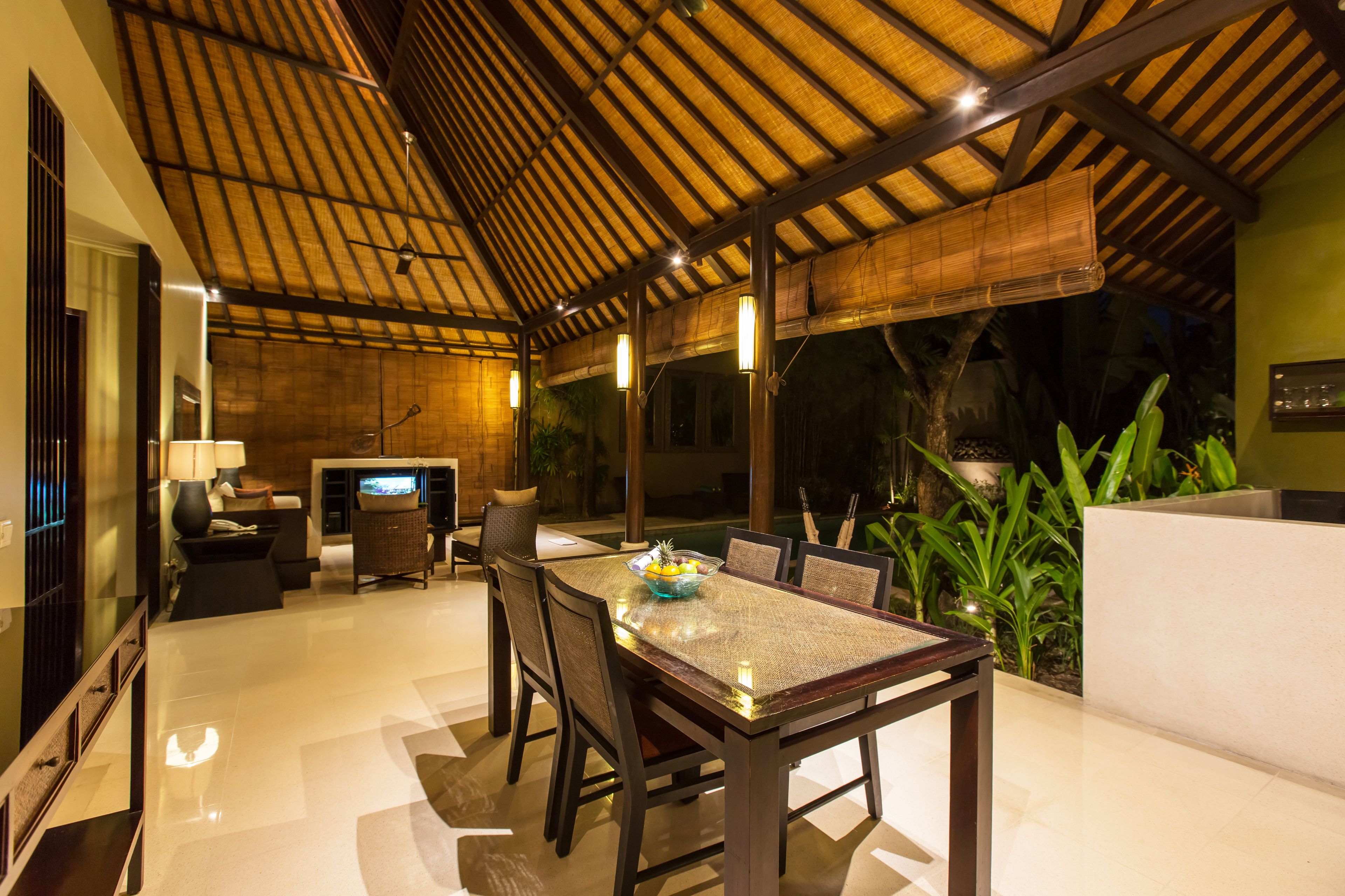Garden Pool Villa, 2 Bedrooms | Living room | 40-inch flat-screen TV with satellite channels, TV