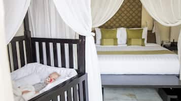 1 bedroom, down comforters, Select Comfort beds, minibar