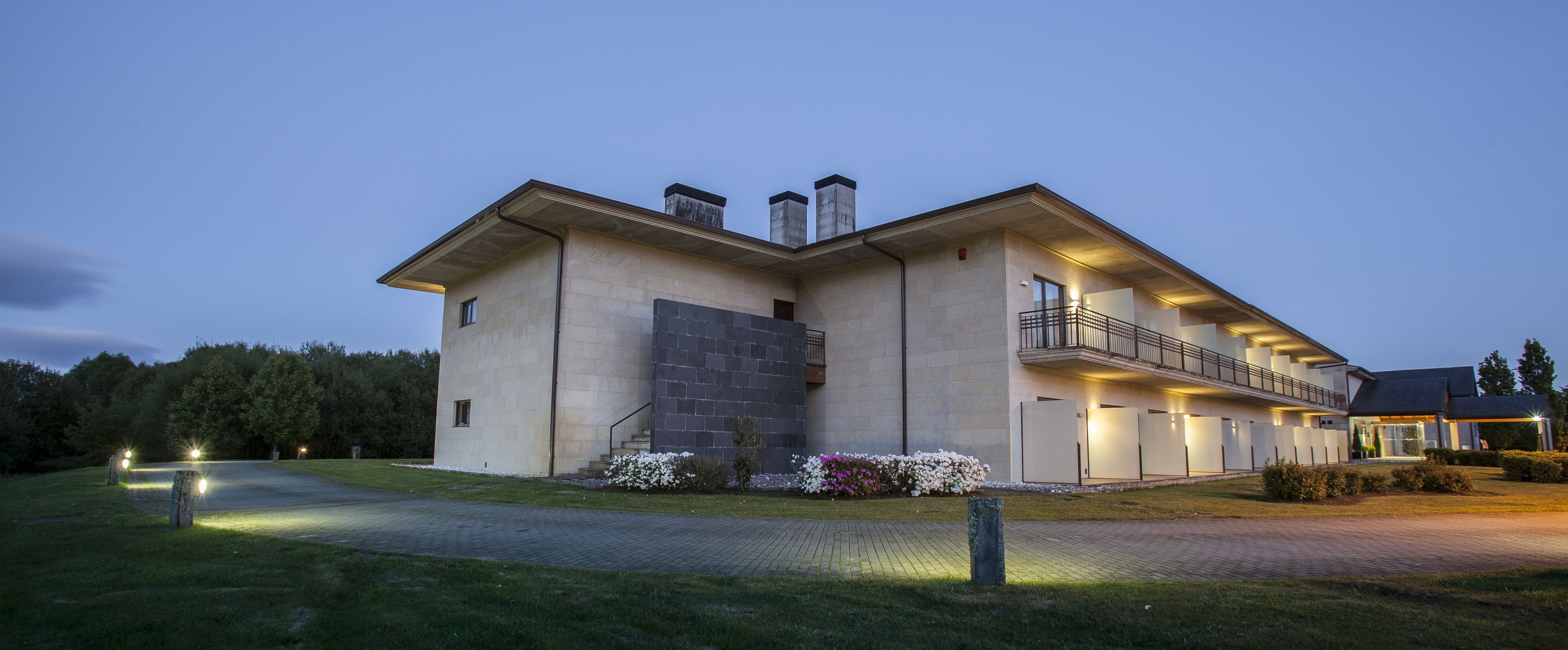 front of property – evening/night