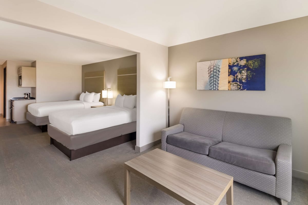 Suite, Multiple Beds, Non Smoking, Refrigerator & Microwave (with Sofabed) | Down comforters, pillowtop beds, desk, laptop workspace