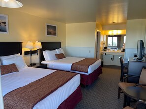 2 Queen Deluxe with A/C, Microwave and Refridgeratpr - Non Smoking | Bed sheets - Yosemite Gateway Motel (Lee Vining)