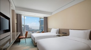 Down comforters, minibar, in-room safe, desk