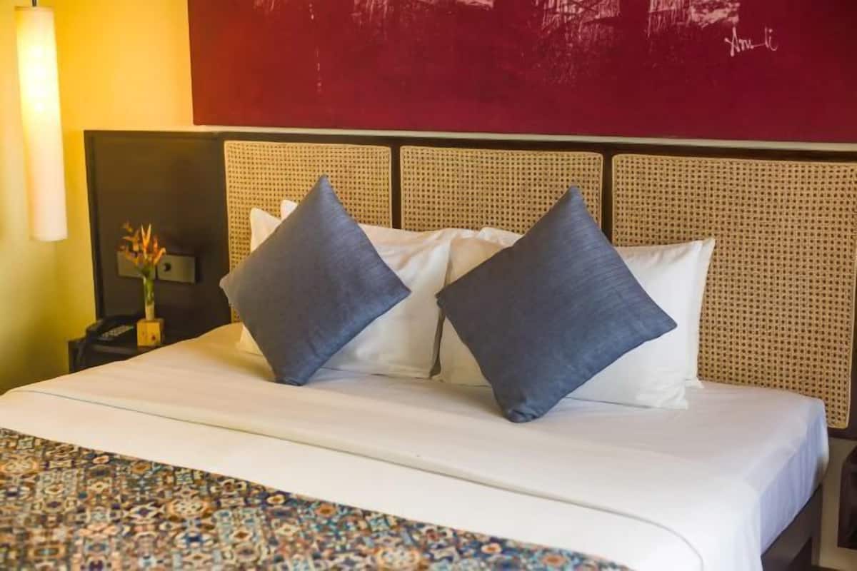 1 slaapkamer, lakens van Egyptisch katoen, luxe beddengoed, een minibar