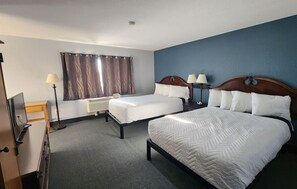 Premium bedding, blackout curtains, iron/ironing board, free WiFi