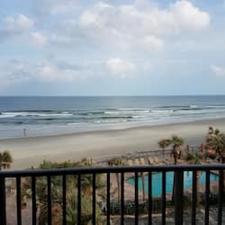 Standard Room, 2 Queen Beds, Kitchen, Oceanfront | Balcony view
