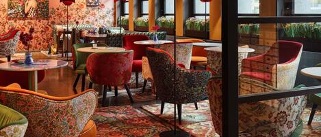 Lunch, dinner served; Mediterranean cuisine, al fresco dining