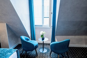 Superior Accommodation on Upper Floor - City View | Living area | 32-inch flat-screen TV with satellite channels, TV