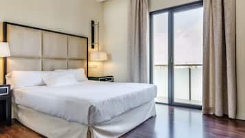 1 dormitorio, ropa de cama de alta calidad, minibar y caja fuerte
