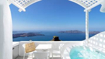 Suite, 2 Bedrooms, Sea View (Hot Jetted Tub) | Balcony view