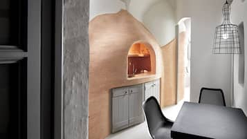 Villa, Sea View (indoor pool) | Egyptian cotton sheets, premium bedding, pillowtop beds, in-room safe