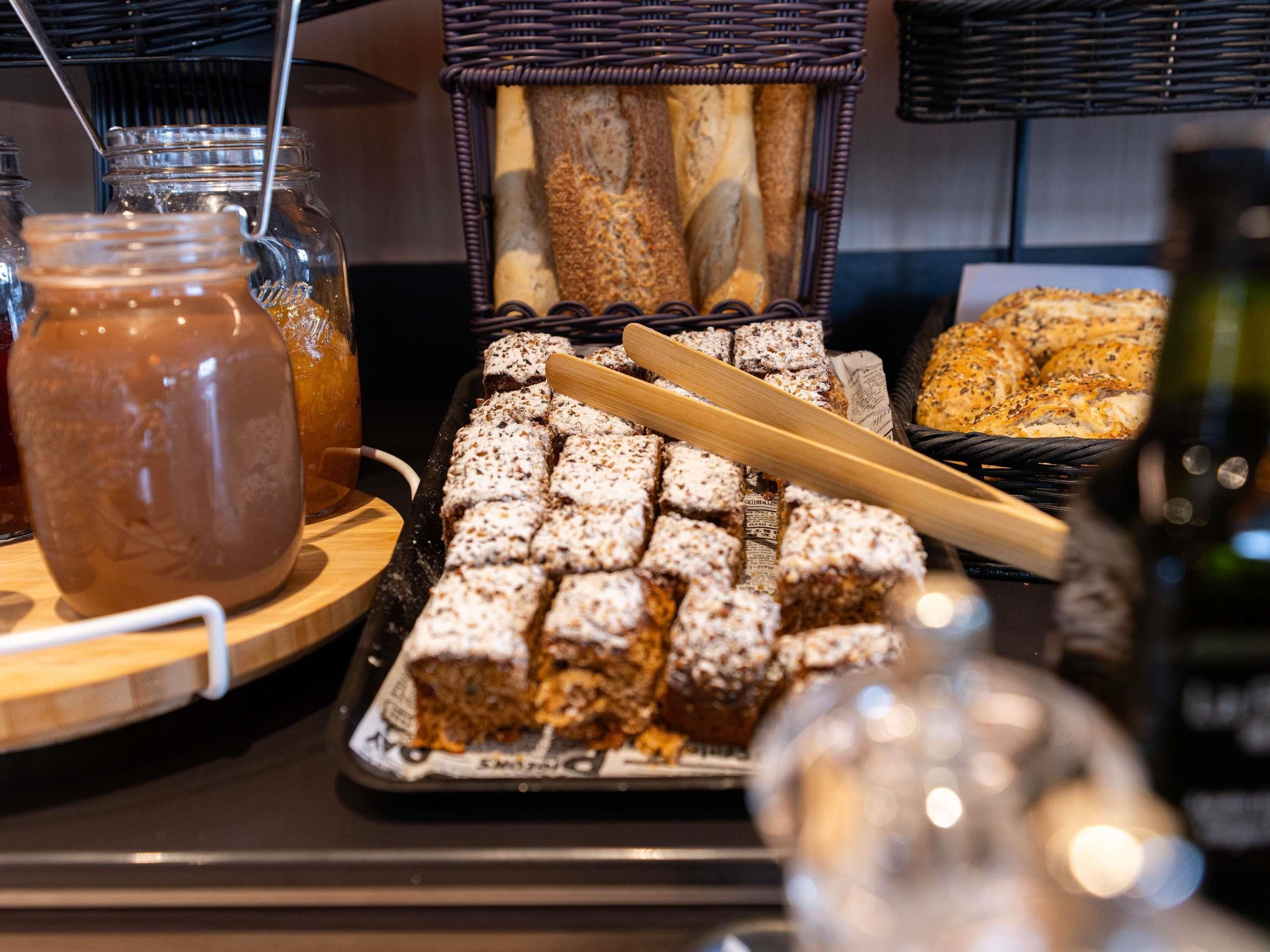 daily buffet breakfast (eur 12 per person)