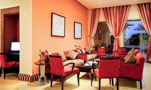 Sittområde i lobbyn