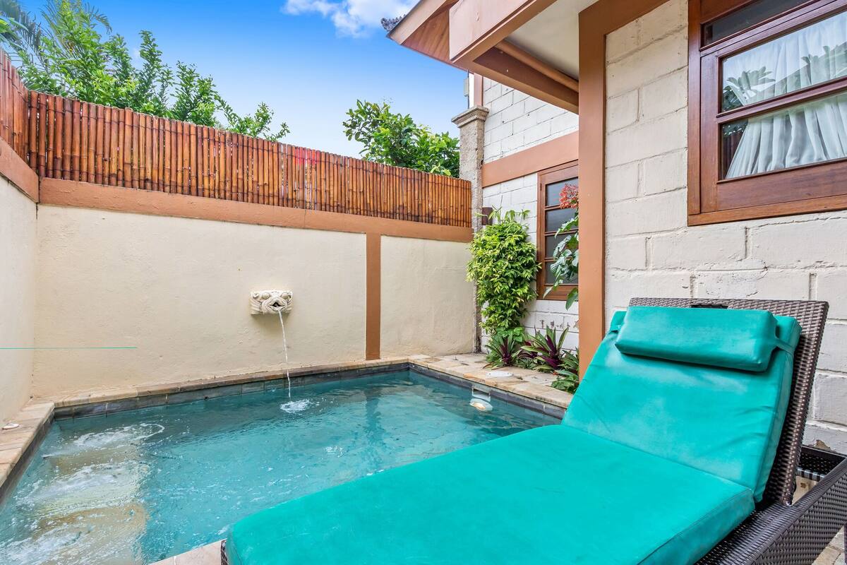 Villa, 1 Bedroom, Private Pool | Premium bedding, in-room safe, desk, blackout drapes