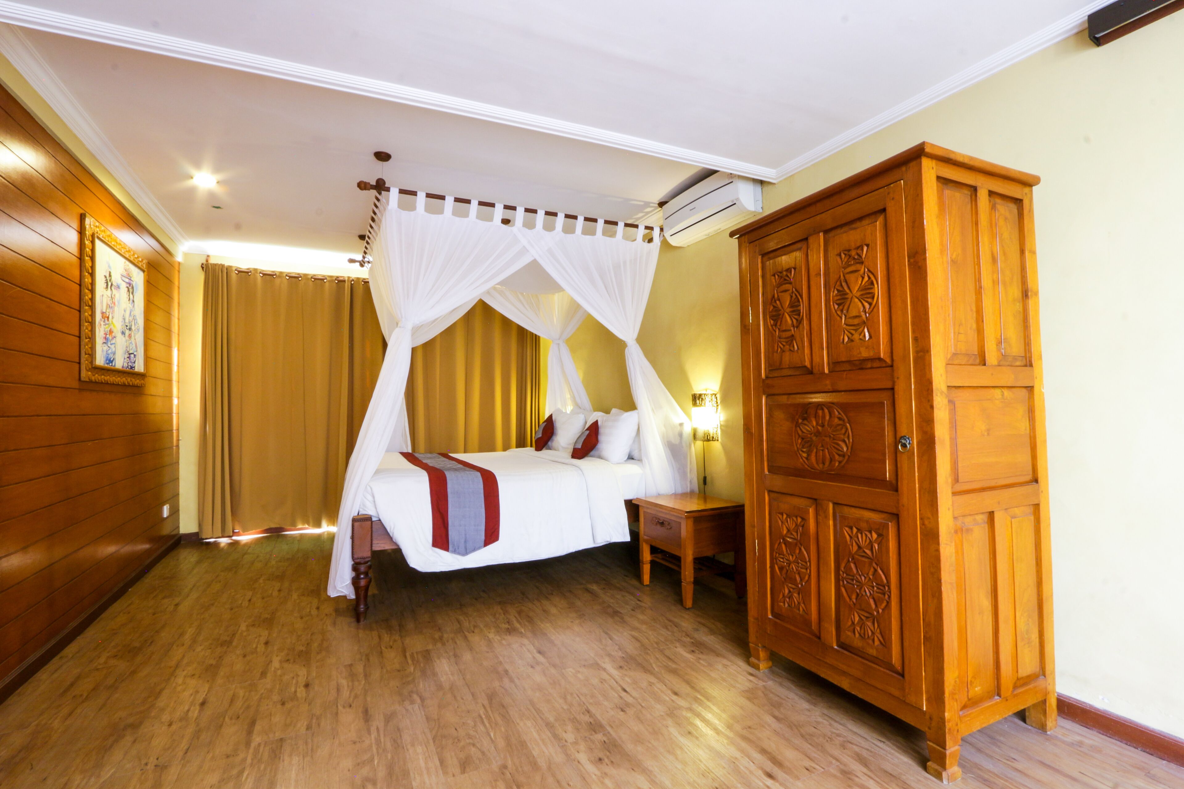 villa, 2 bedrooms, private pool | premium bedding, in-room safe, desk, blackout curtains