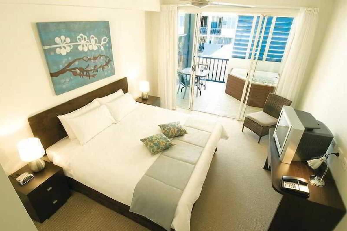 Blackout drapes, iron/ironing board, bed sheets