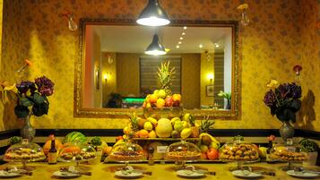 Daily buffet breakfast (EUR 14 per person)