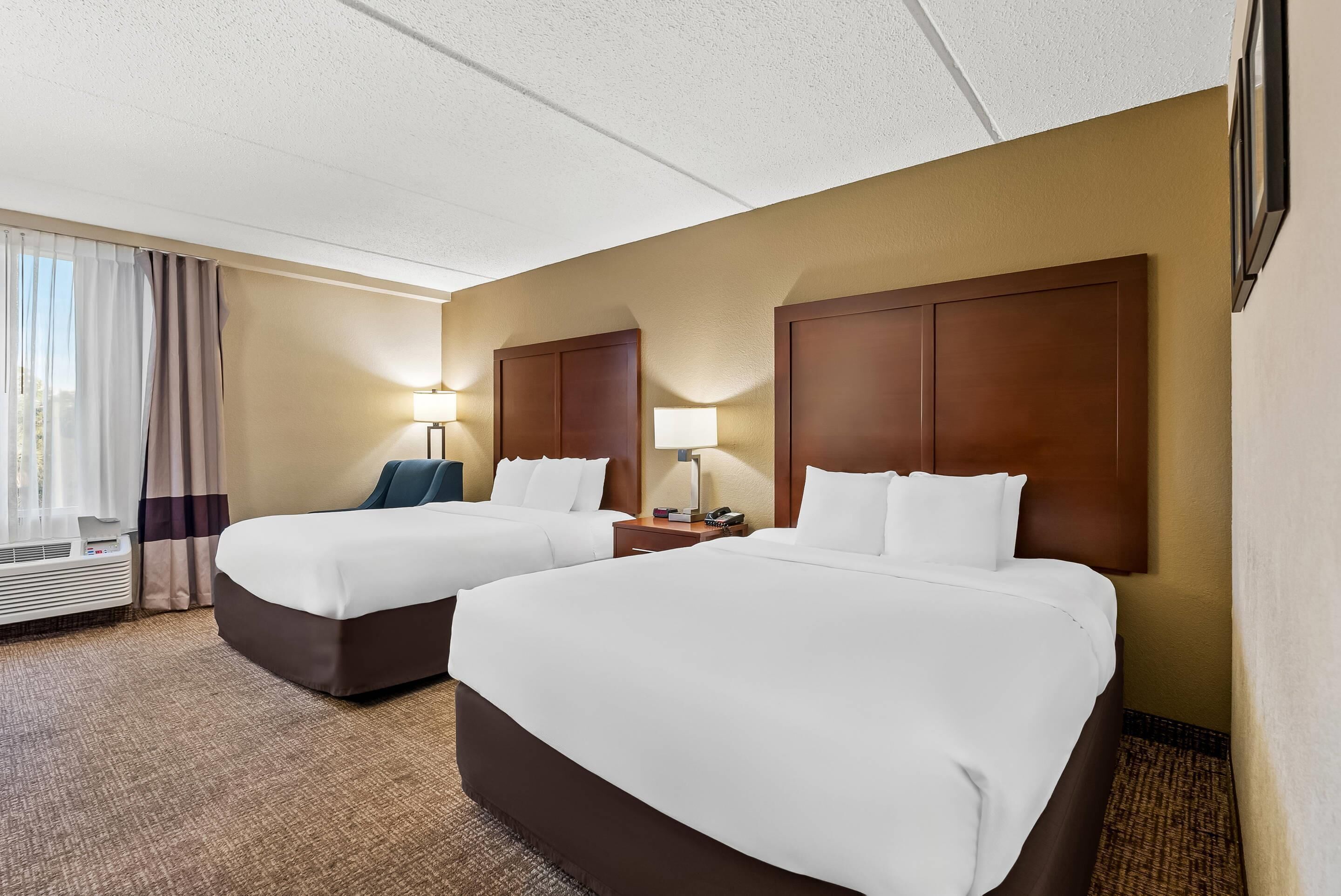 Room, 2 Queen Beds, Accessible, Non Smoking | Desk, blackout drapes, iron/ironing board, cribs (free)