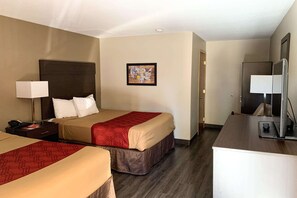 Standard Room, 2 Queen Beds, Non Smoking | Desk, iron/ironing board, free WiFi, bed sheets - Econo Lodge Portland Downtown (Portland)