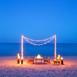 Breakfast, lunch, dinner served; international cuisine, beach views