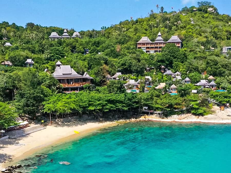 Vue depuis lâhĂ©bergement