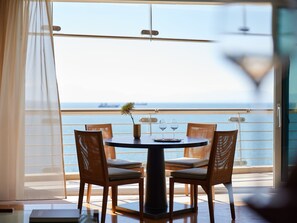 Luxury Suite, Sea View | Premium bedding, down comforters, free minibar, in-room safe - Daios Luxury Living (Thessaloniki)