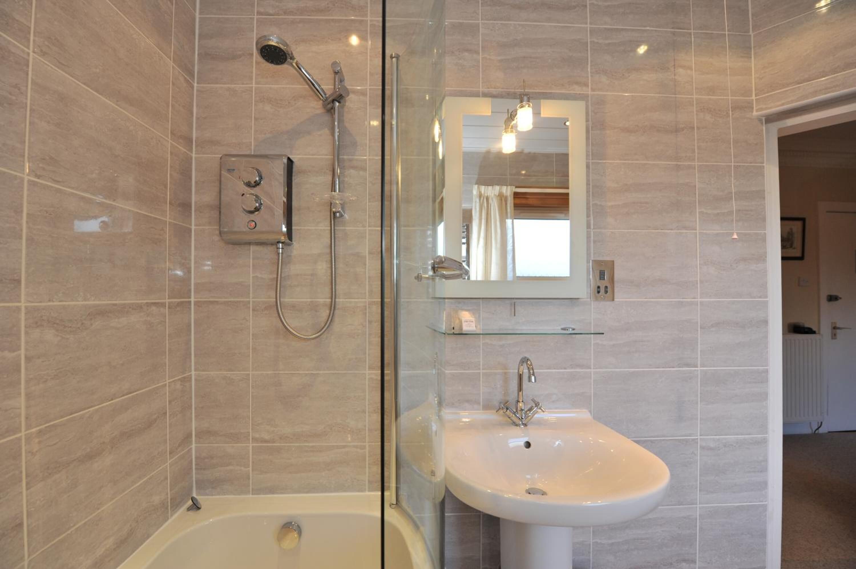 free toiletries, hair dryer, towels