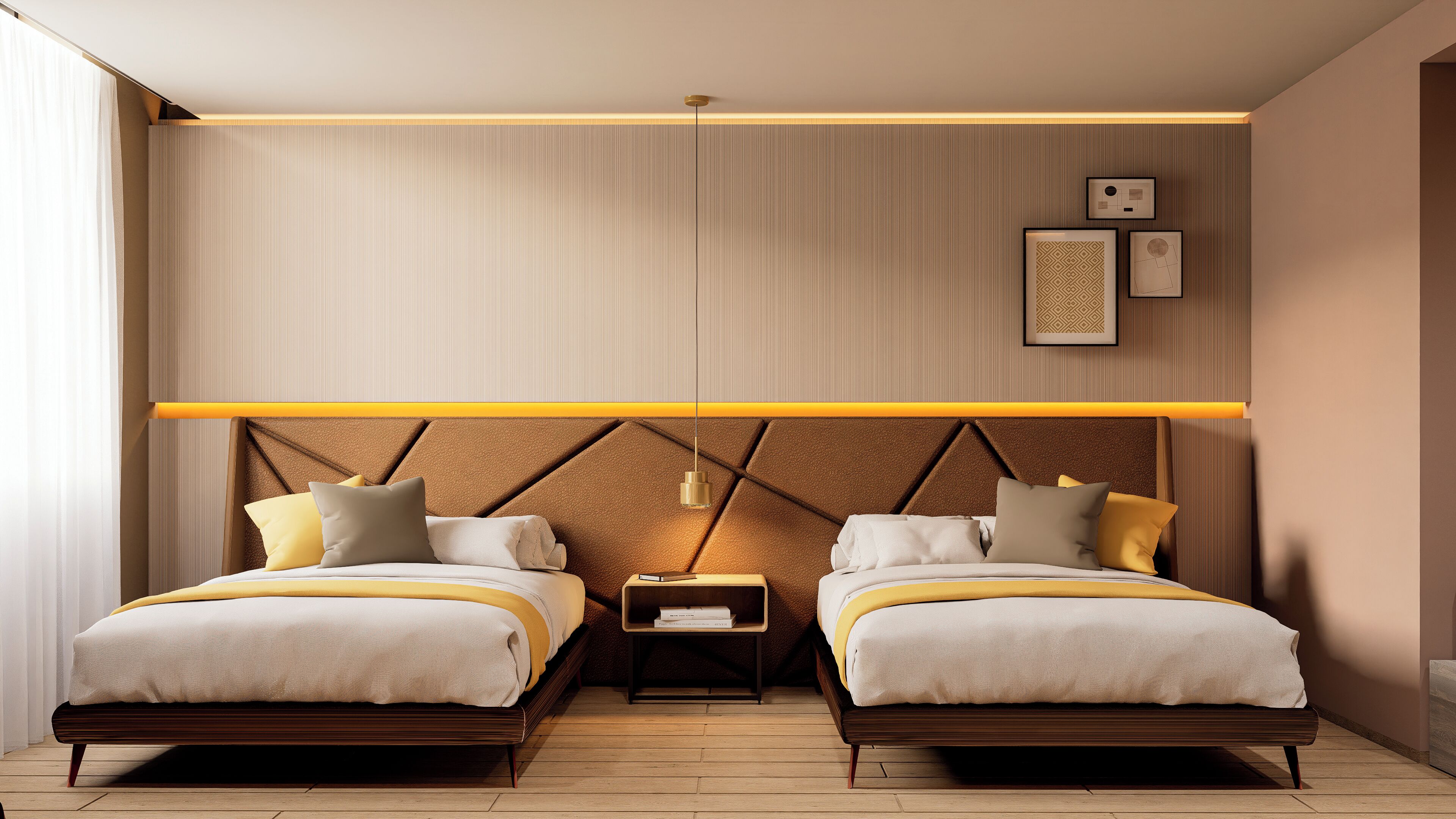 Standard Room, 2 Queen Beds | In-room safe, desk, blackout curtains, iron/ironing board