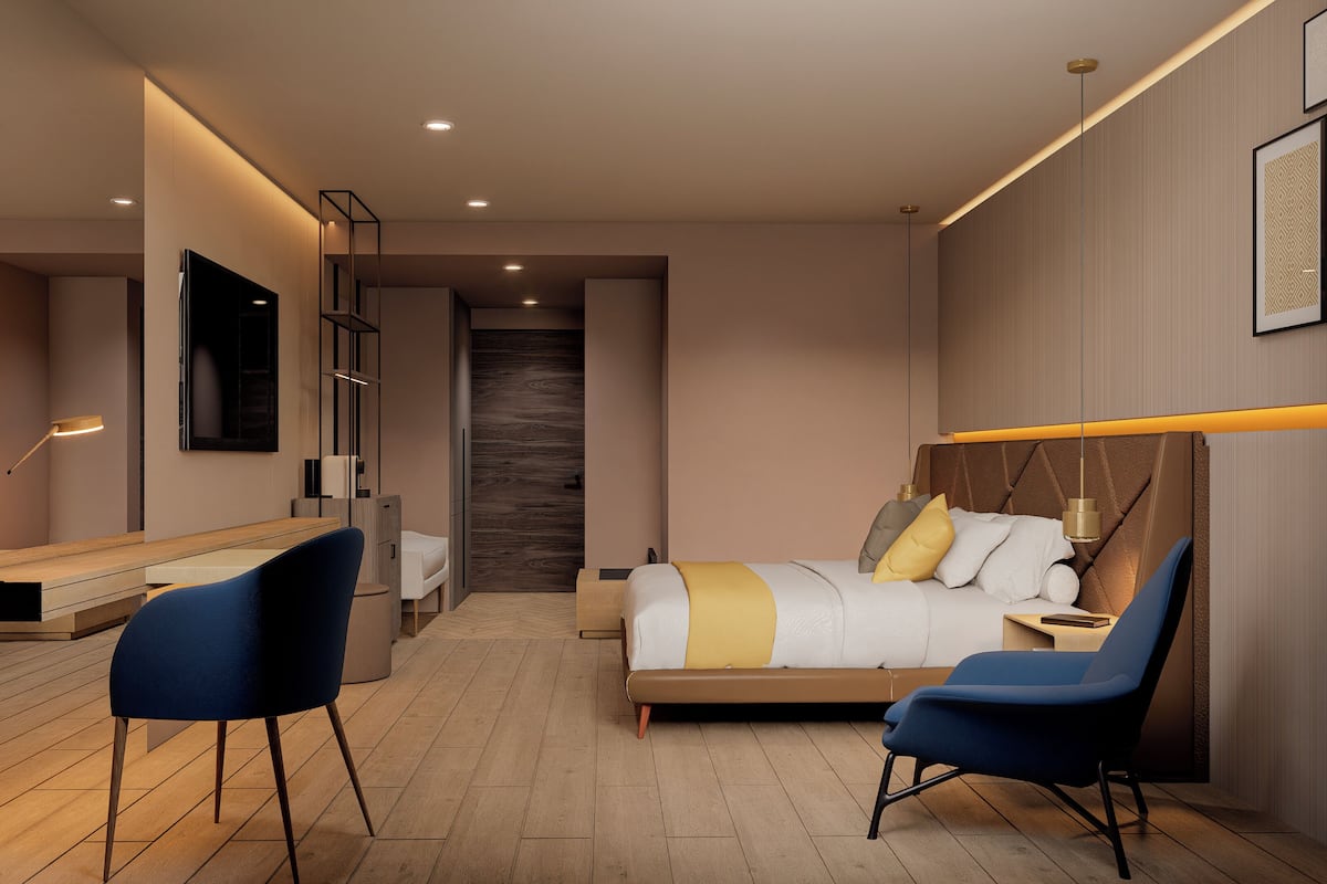 Habitación estándar | Ropa de cama hipoalergénica y caja de seguridad en la habitación