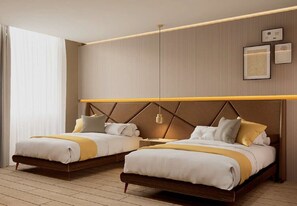 Standard Room, 2 Queen Beds | In-room safe, desk, blackout drapes, iron/ironing board - voco Guadalajara Expo by IHG (Guadalajara)