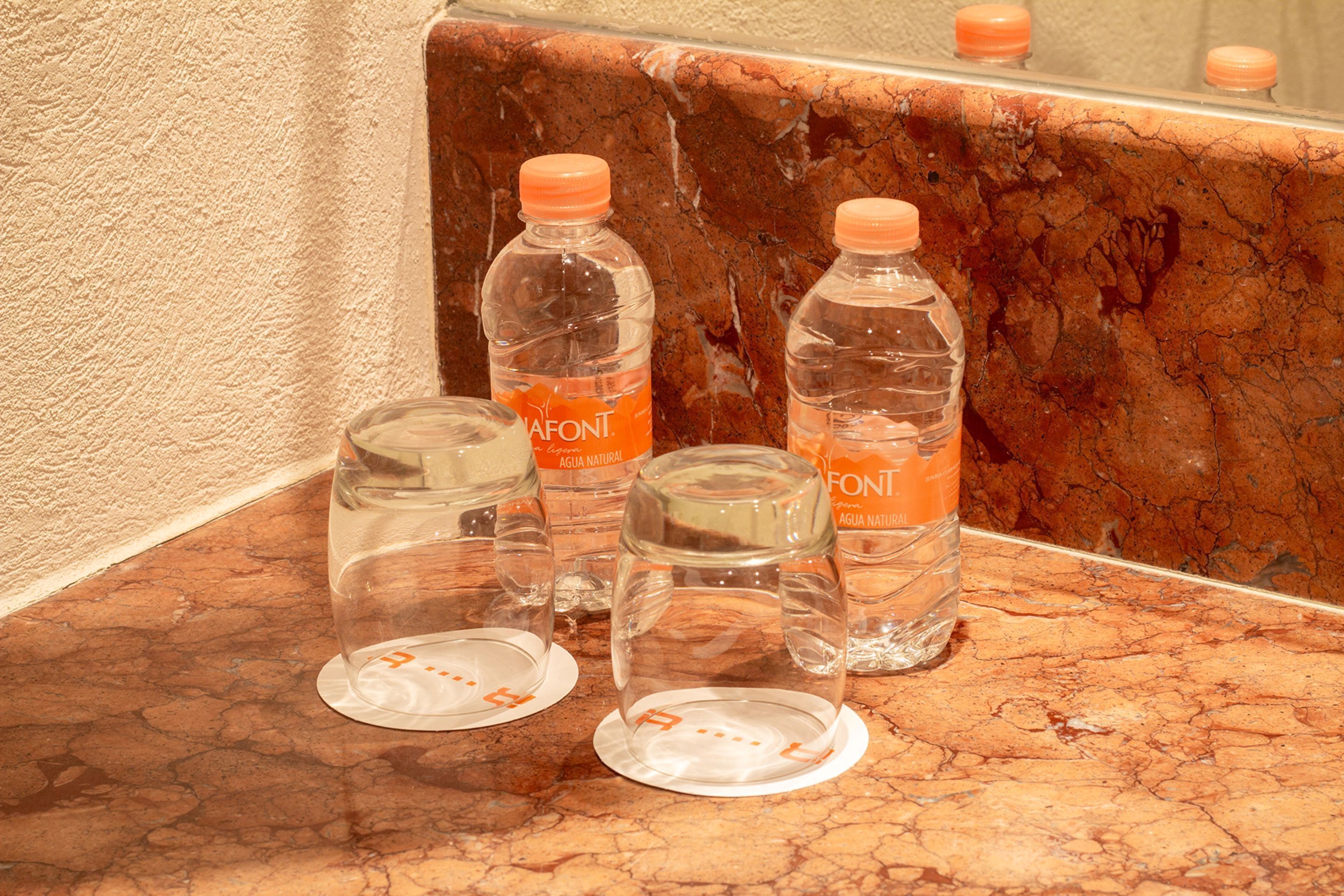 free toiletries, hair dryer, towels