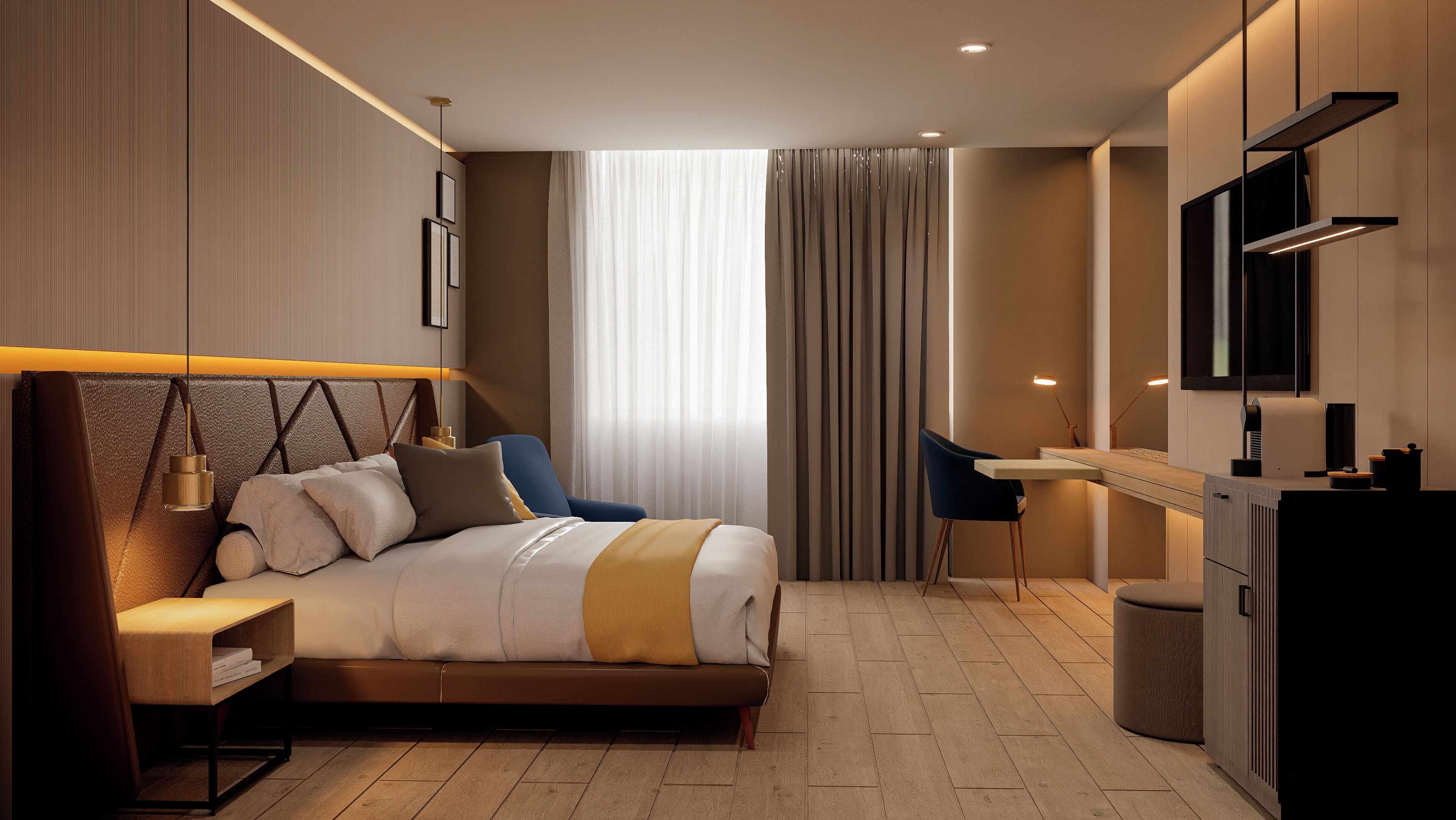 Habitación estándar, 1 cama King size, vista a la ciudad | Ropa de cama hipoalergénica y caja de seguridad en la habitación 