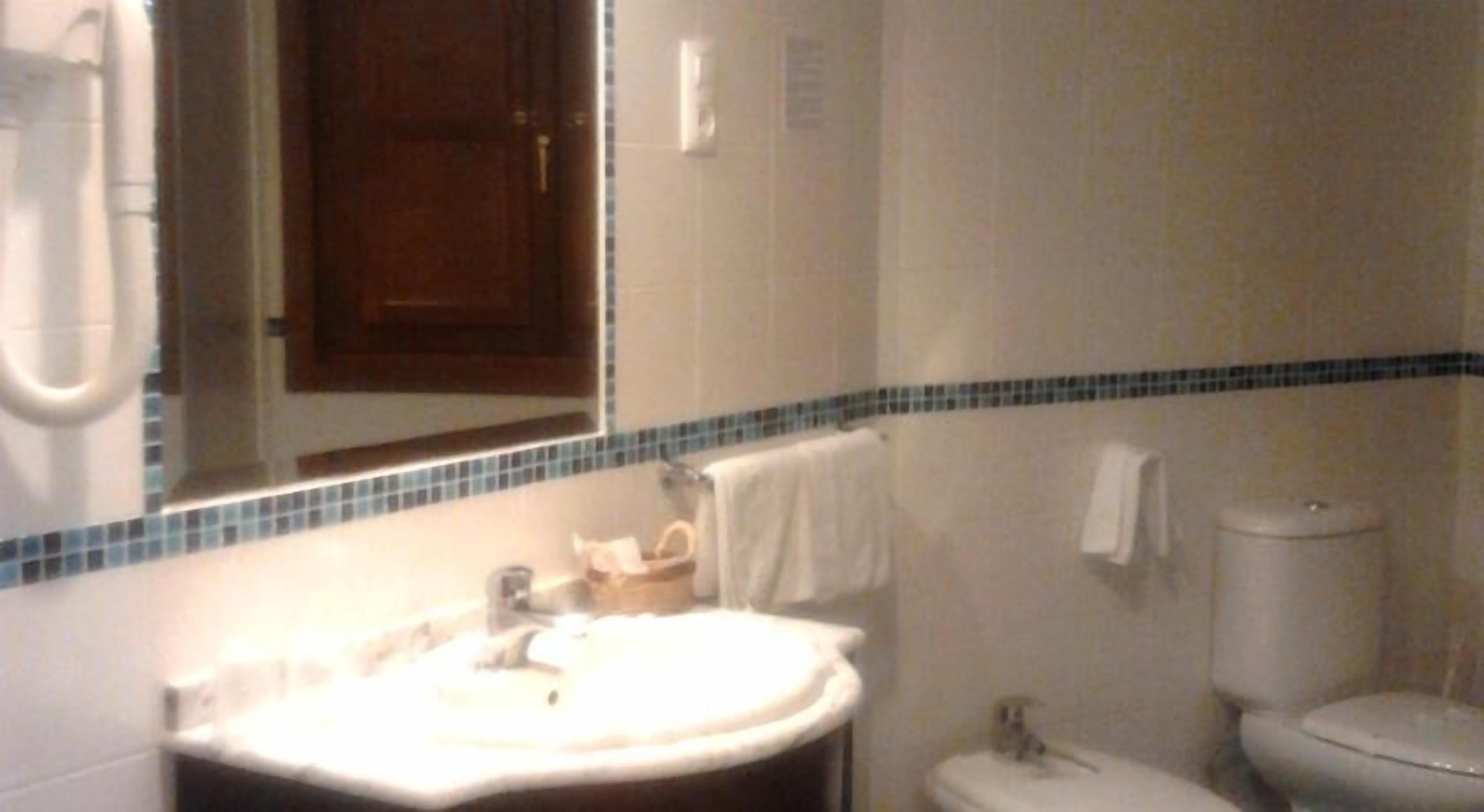 free toiletries, hair dryer, towels