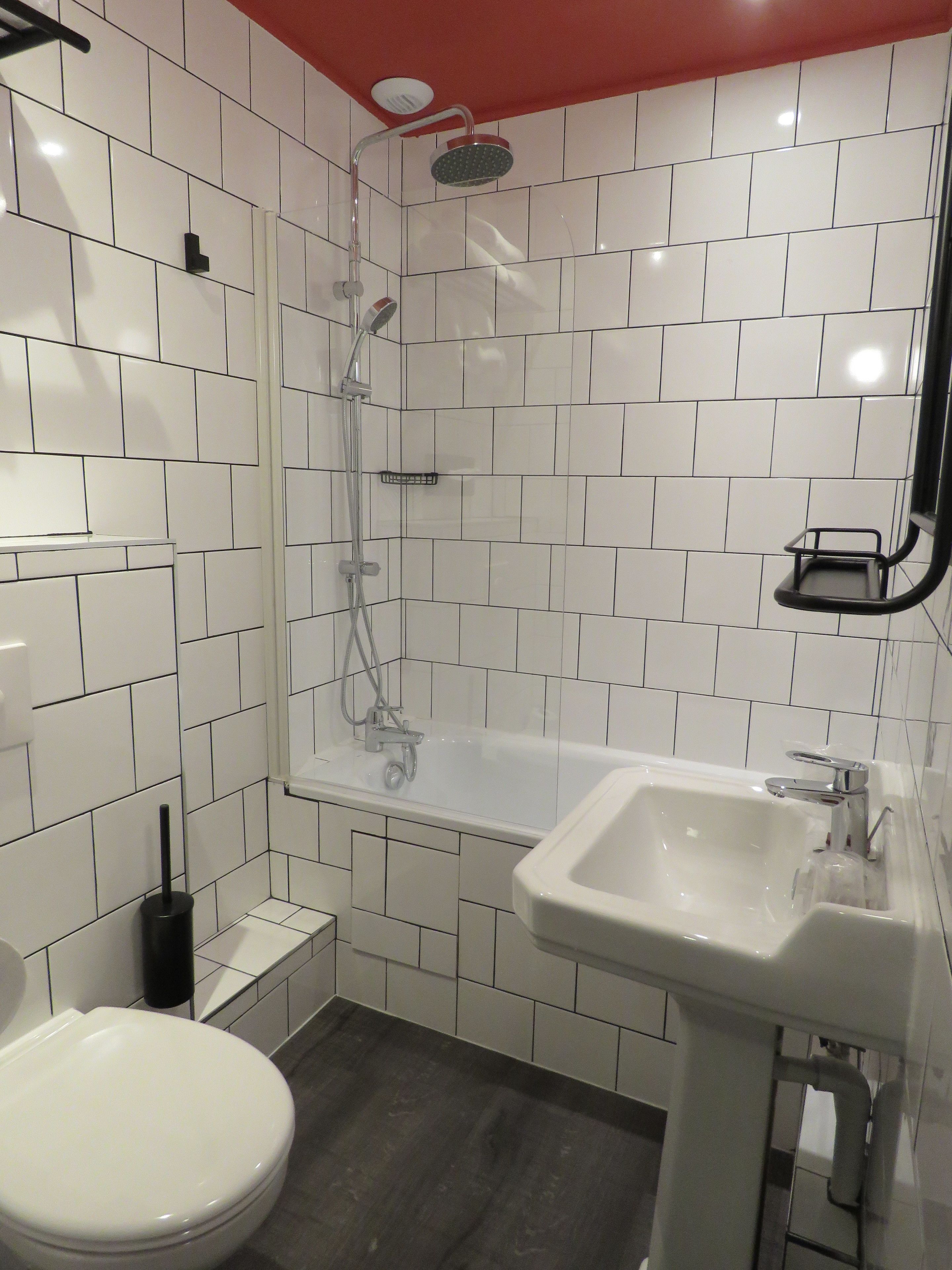 free toiletries, hair dryer, towels