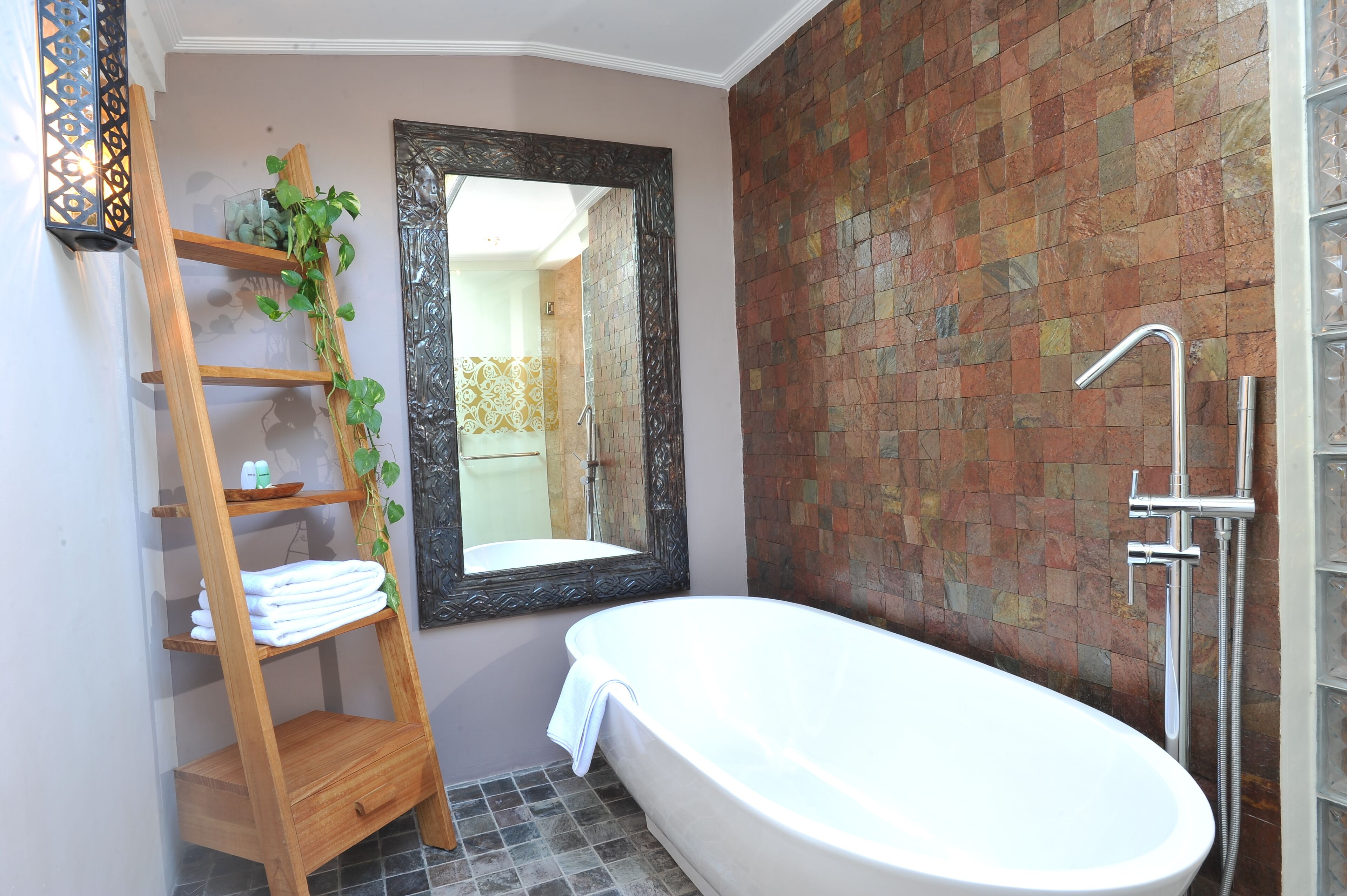 premier room | bathroom | shower, free toiletries, towels