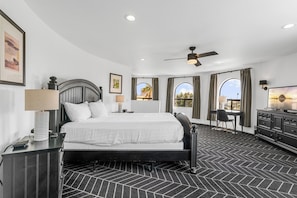 Grand Room, 1 King Bed, Fireplace, Tower | 1 bedroom, blackout curtains, iron/ironing board, free WiFi